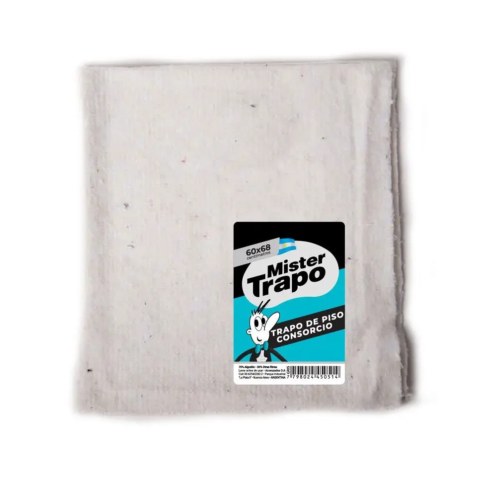 Trapo De Piso Mr Trapo Blanco Profesional (60 X 70 cm)