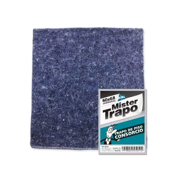 Trapo De Piso Mr Trapo Gris Profesional (60 X 70 cm)